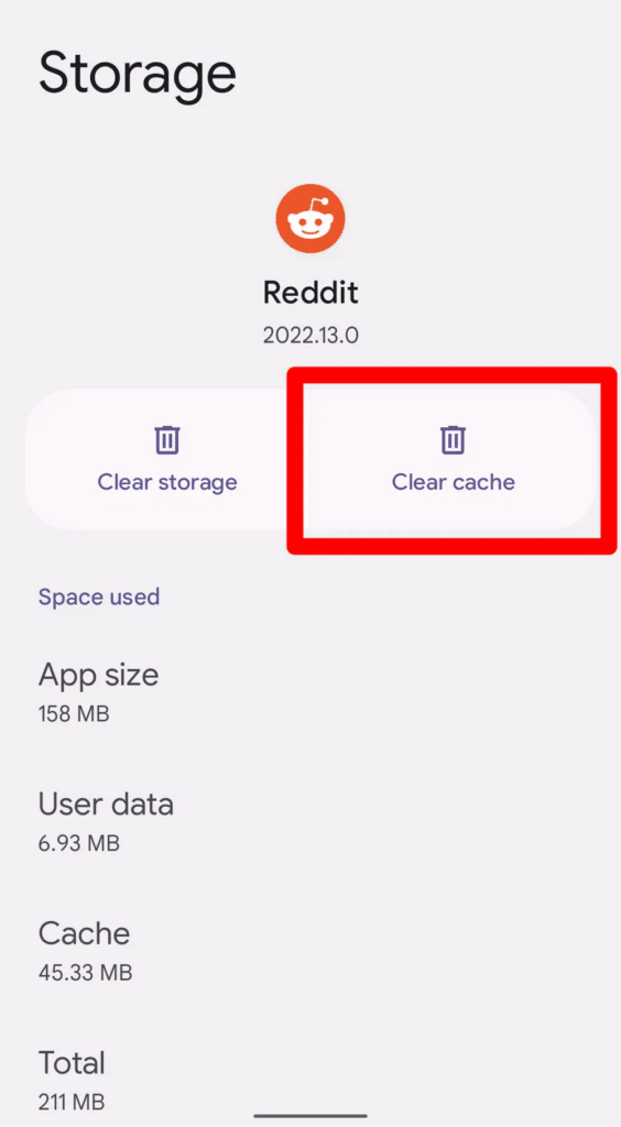 reddit app cache clear